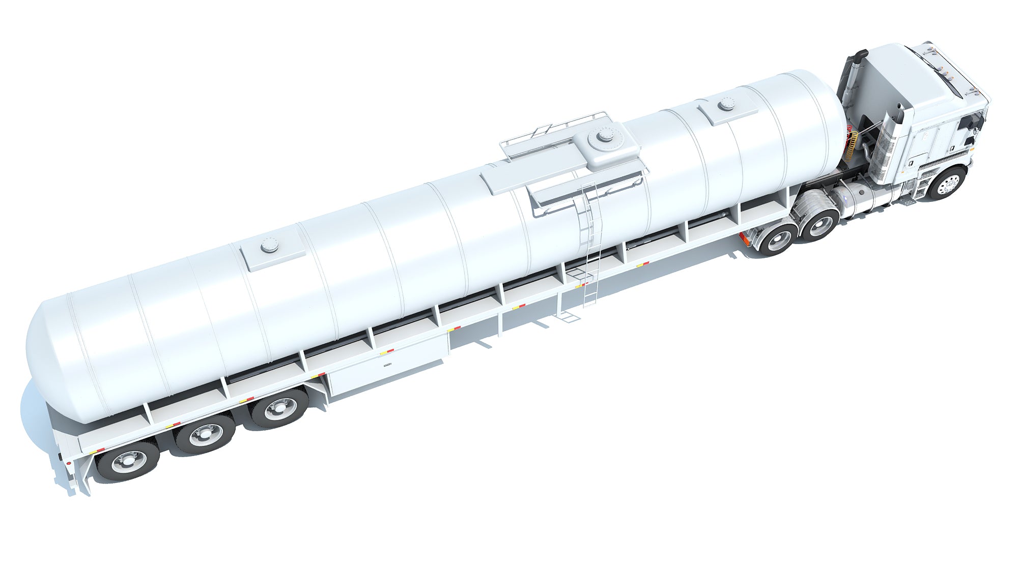 Truck with Tank Semitrailer
