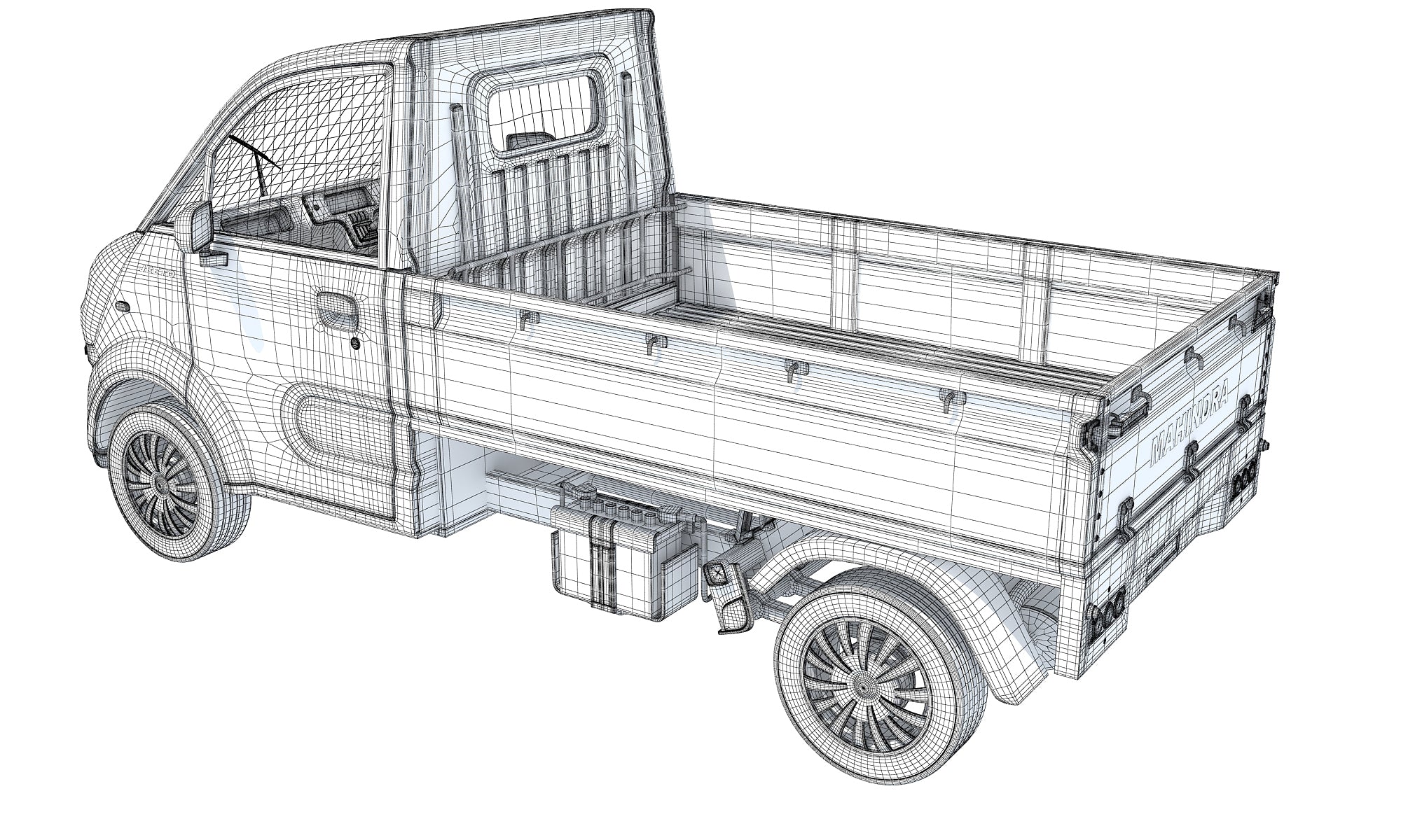 Mahindra Jeeto Minivan 3D Indian Light Commercial Vehicle LCV