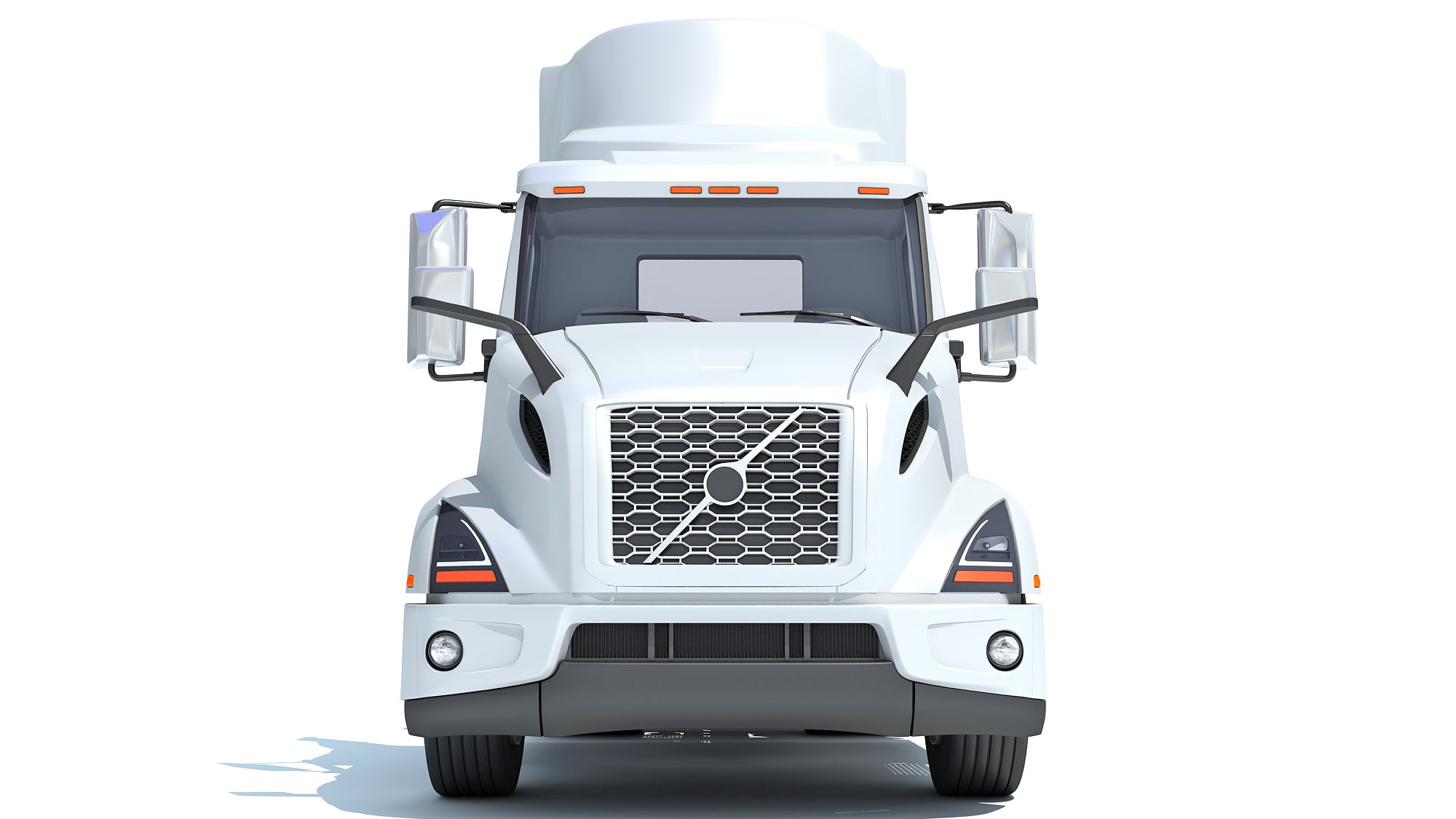 Semi-Truck with Platform Trailer
