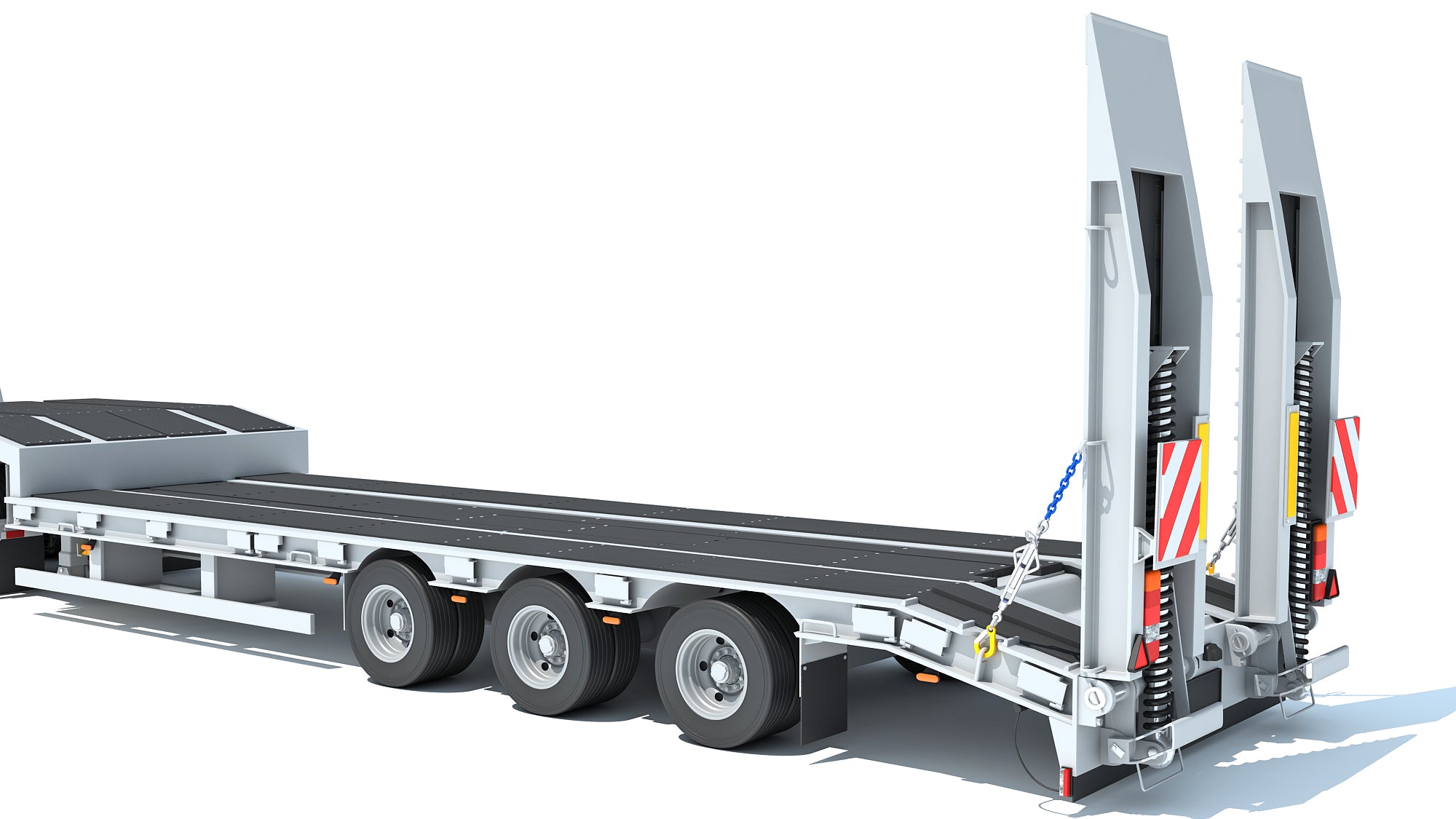 Semi-Truck with Platform Trailer