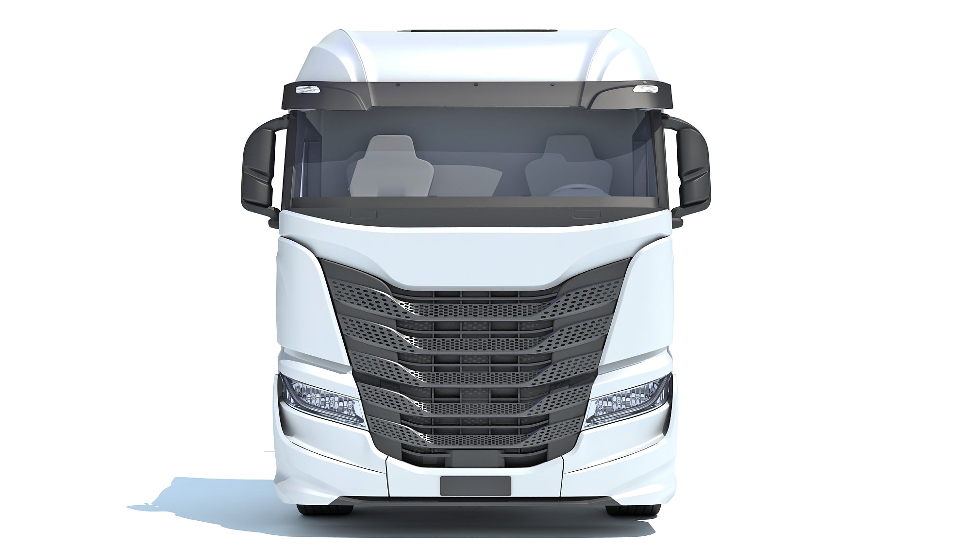 Heavy Truck with Lowboy Trailer