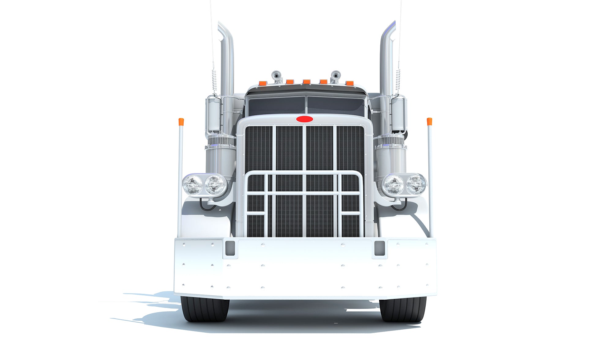 Semi Truck with Lowboy Trailer