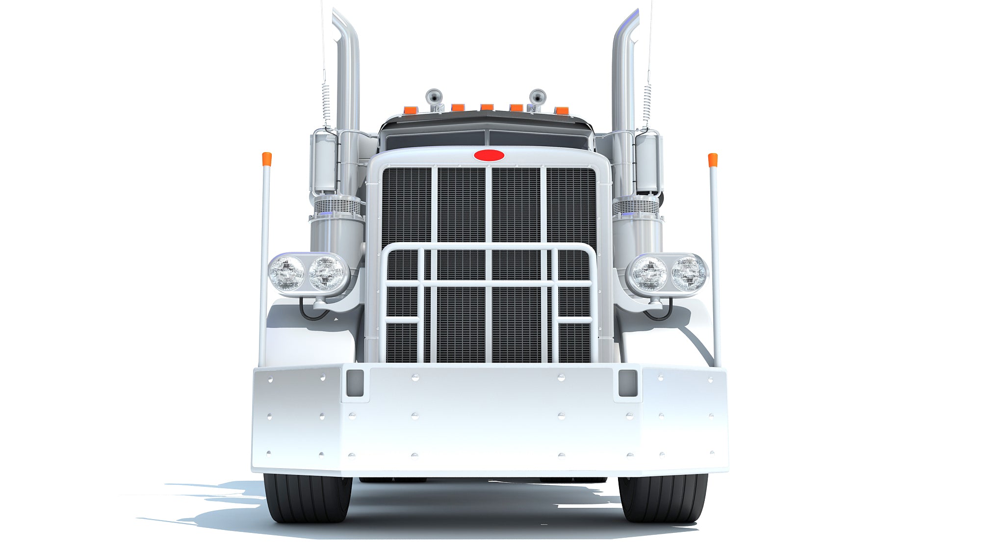 Semi-Truck with Platform Trailer