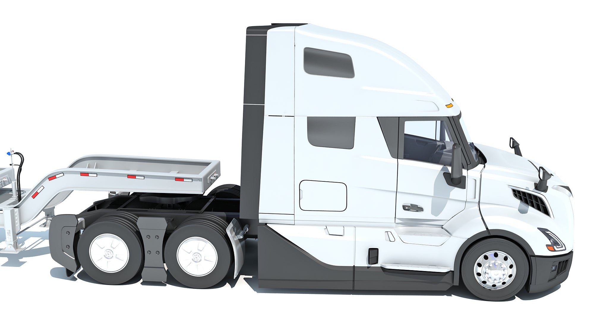 2024 Volvo Semi Truck with Lowboy Trailer