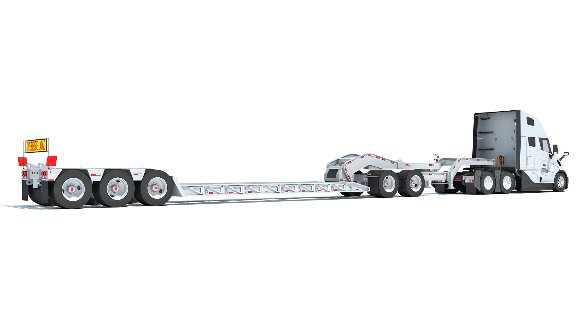 2024 Volvo Semi Truck with Lowboy Trailer