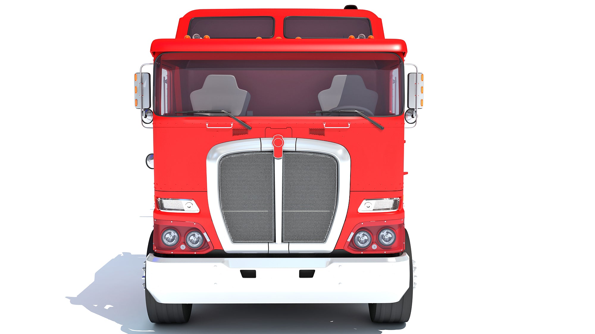 Truck with Lowboy Trailer Kenworth