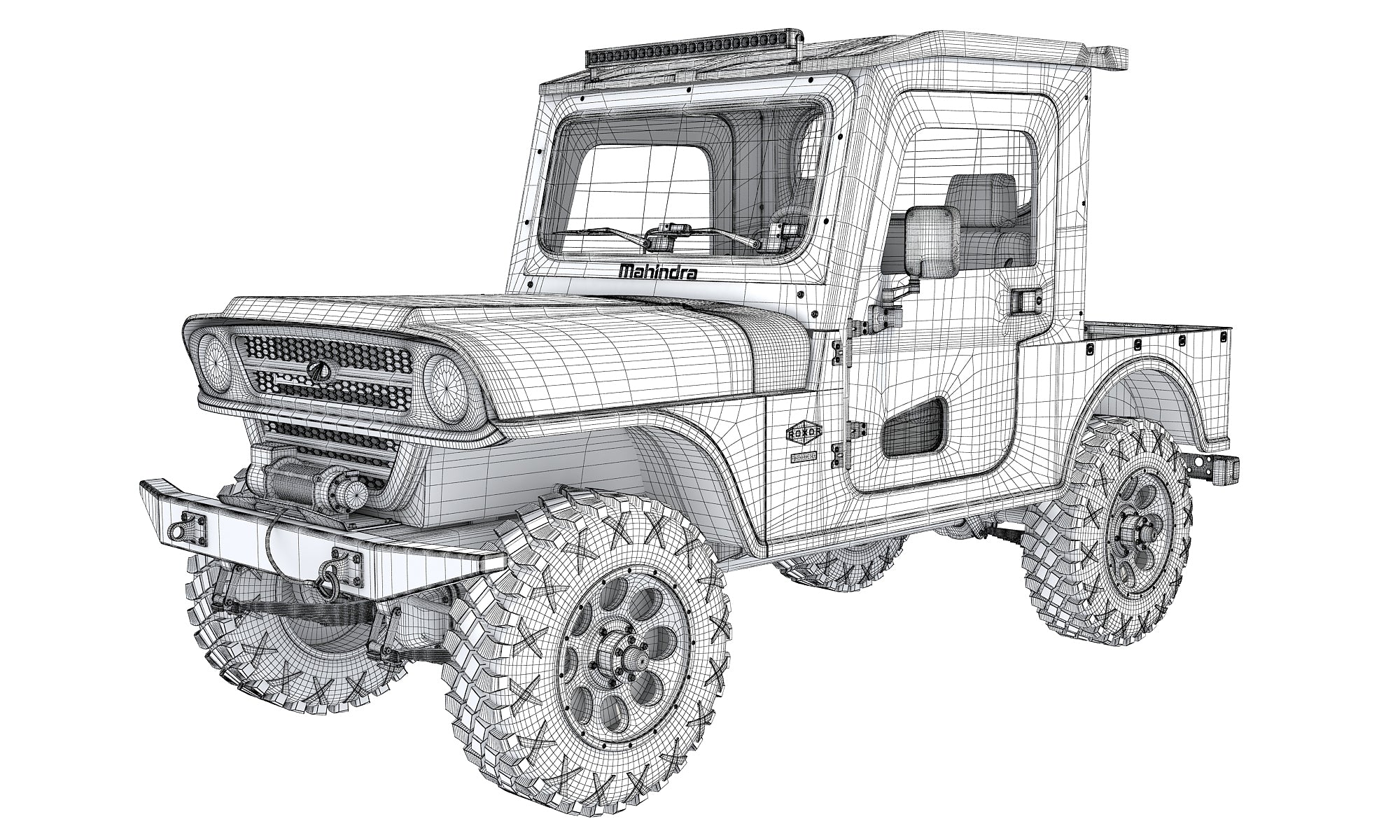Mahindra ROXOR All-Weather Off-Road Utility Vehicle 3D Model