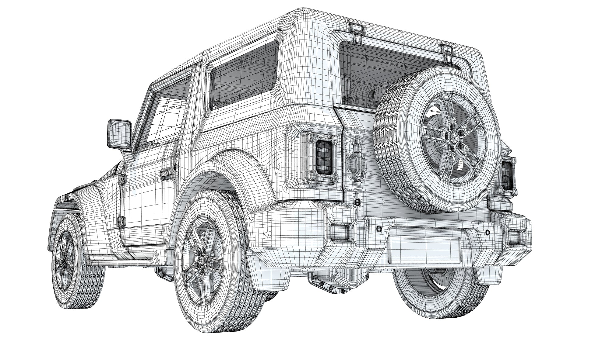 Mahindra Thar Compact SUV 4x4 Detailed Off-Road Vehicle