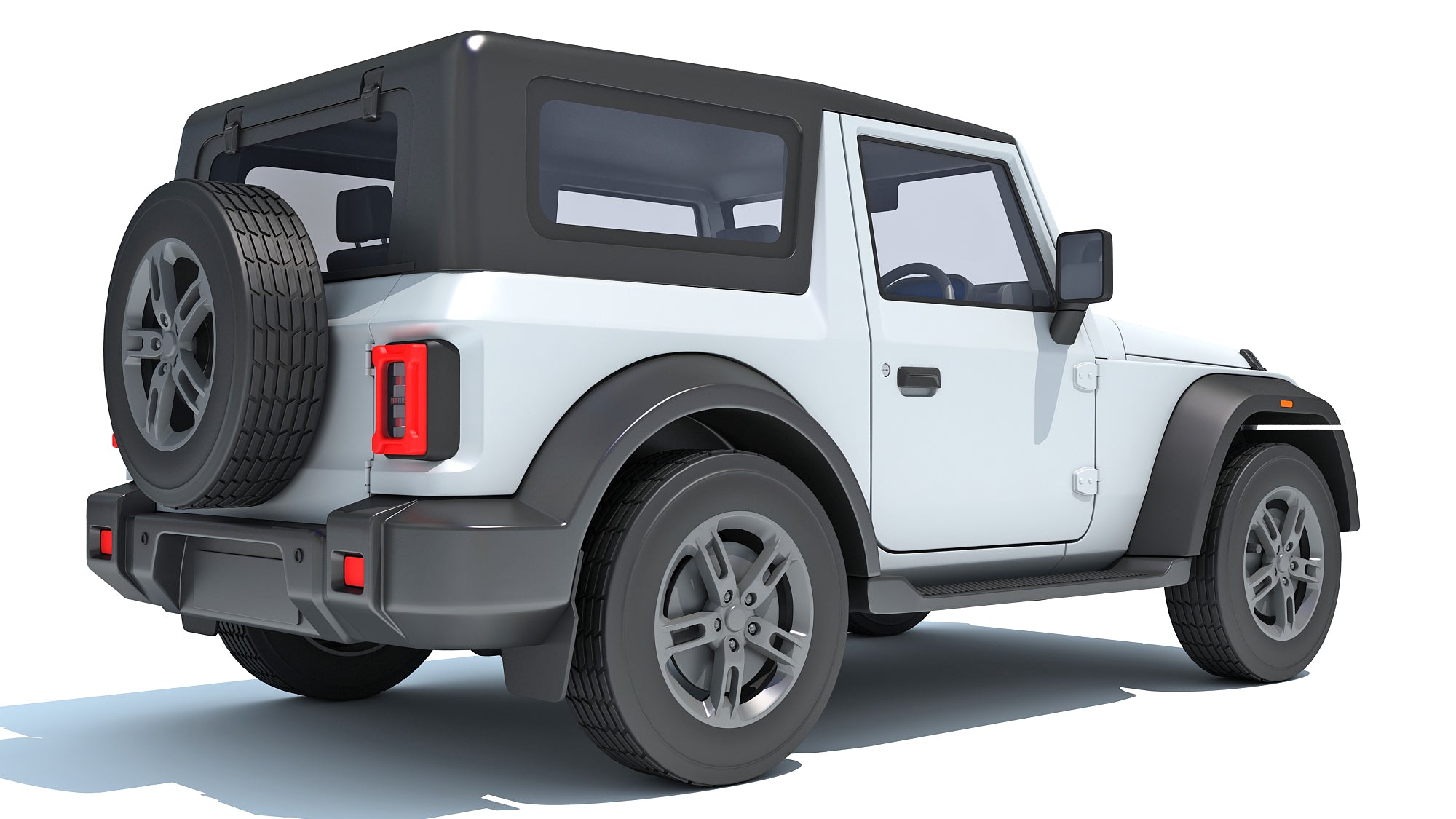 Mahindra Thar Compact SUV 4x4 Detailed Off-Road Vehicle