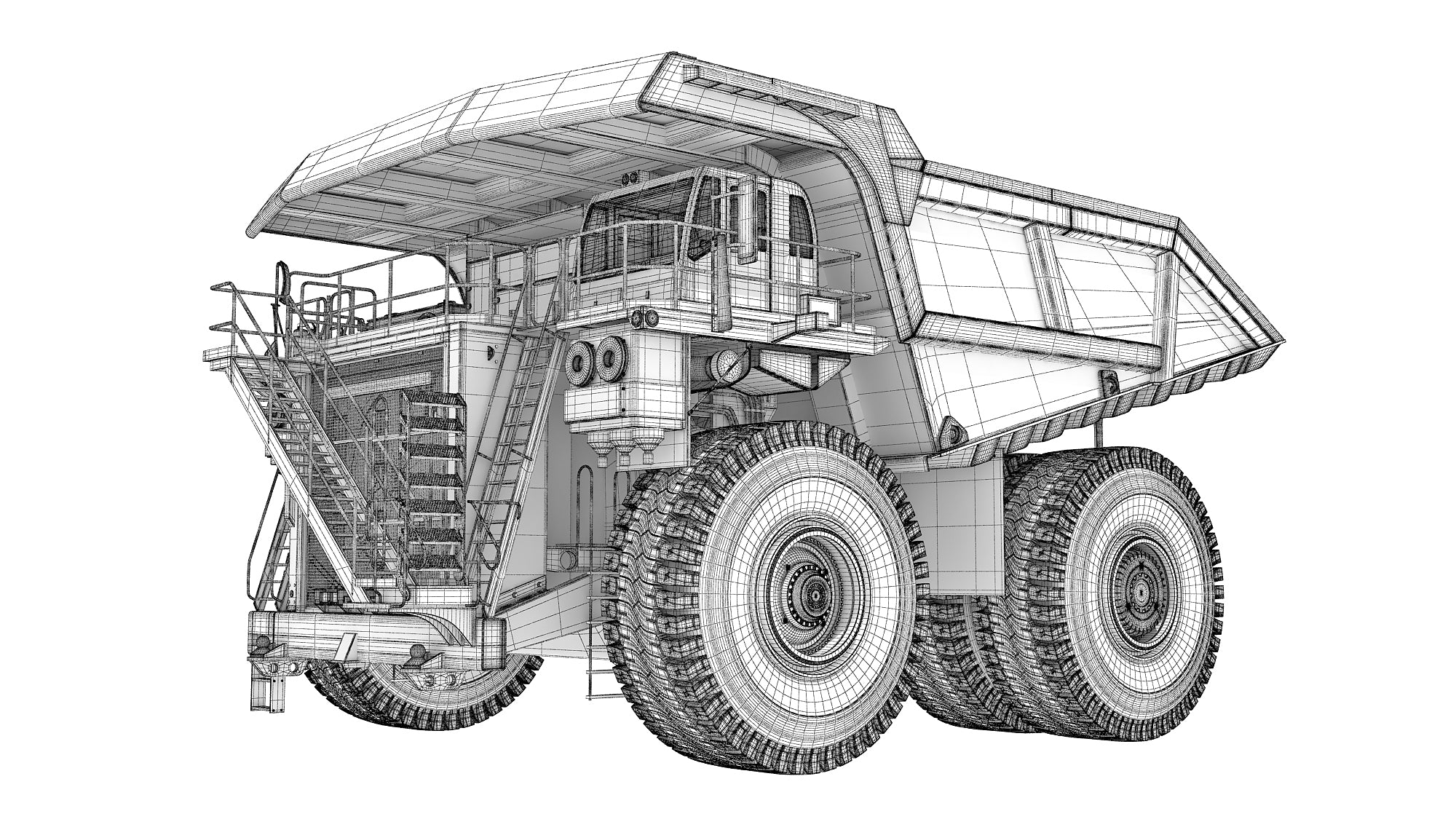 Liebherr Mining Dump Truck 3D Model