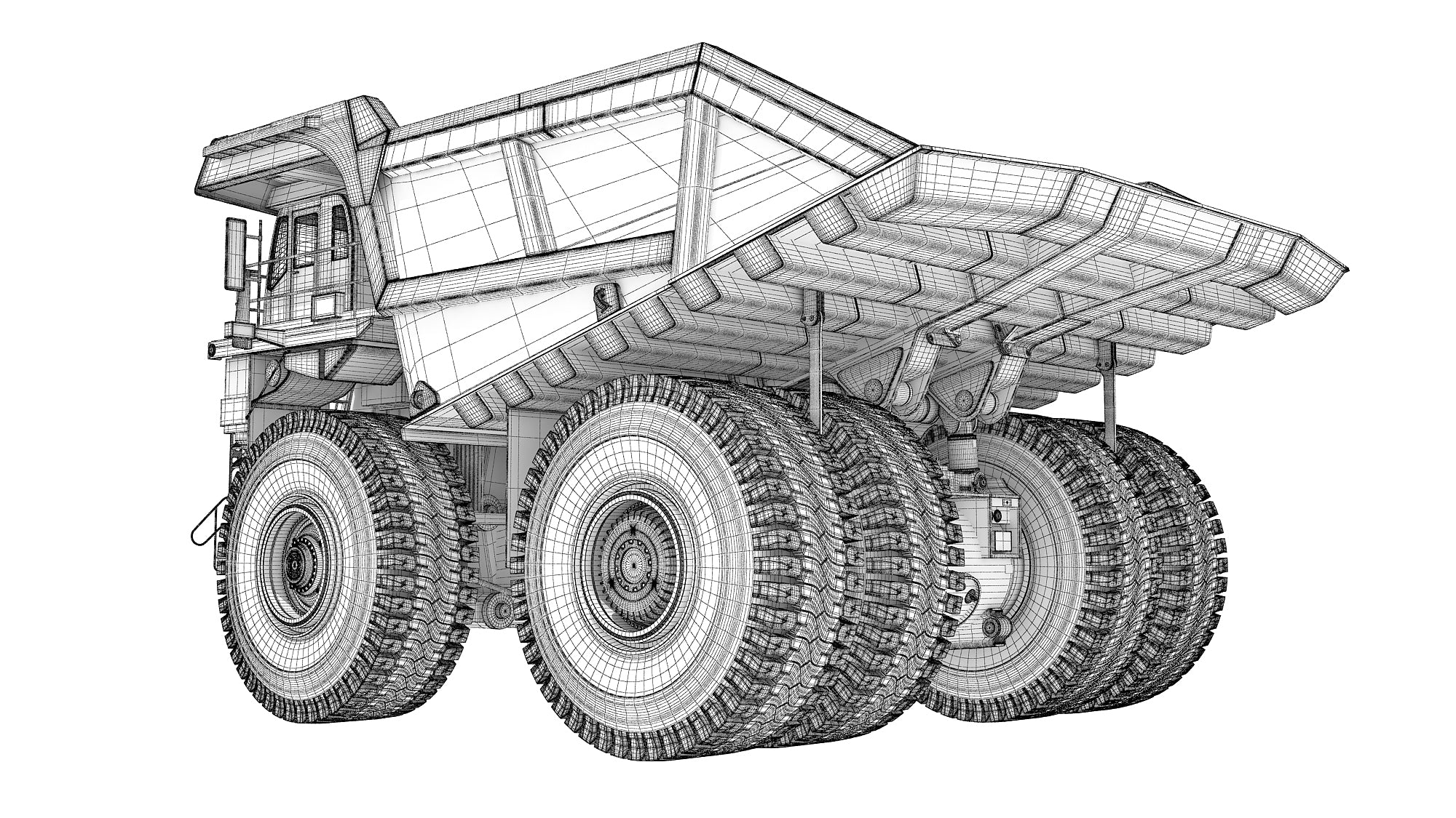 Liebherr Mining Dump Truck 3D Model