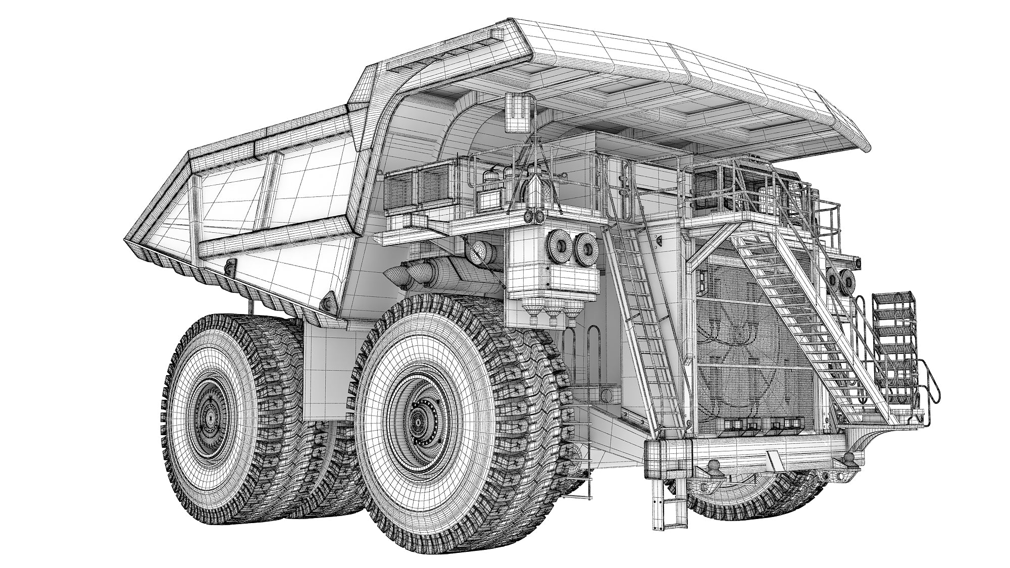 Liebherr Mining Dump Truck 3D Model