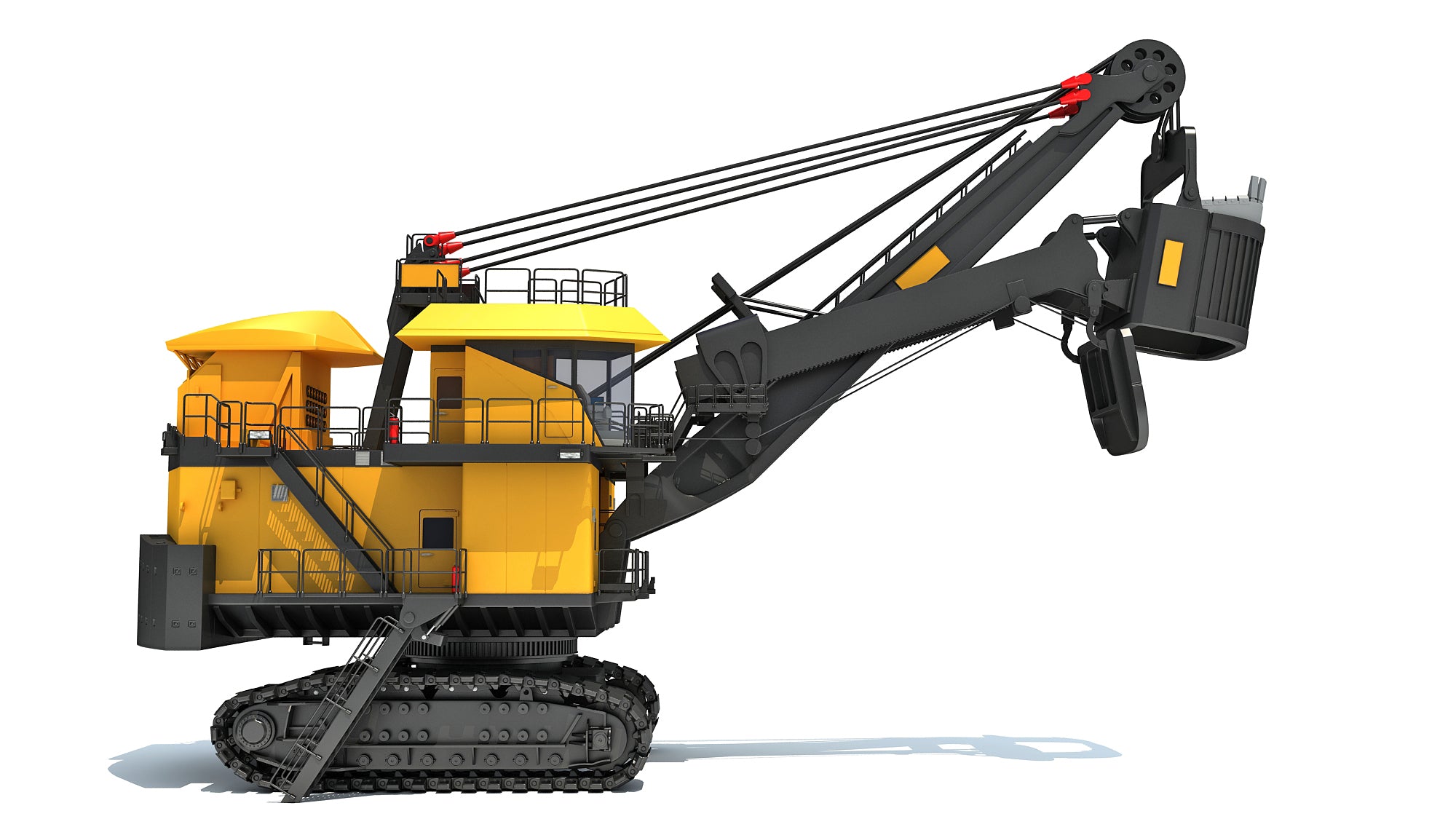 Sheval Machine Komatsu Mining Rope Shovel – 3D Horse