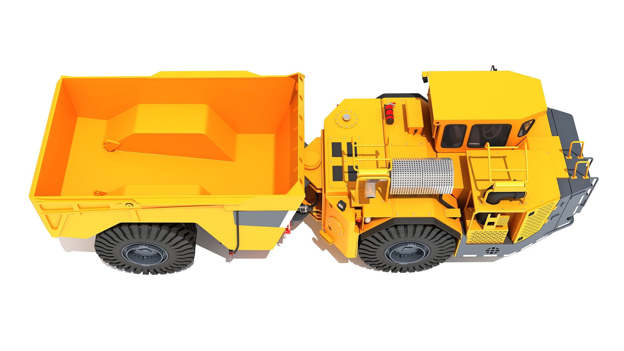 Articulated Underground Mining Truck Haul Vehicle