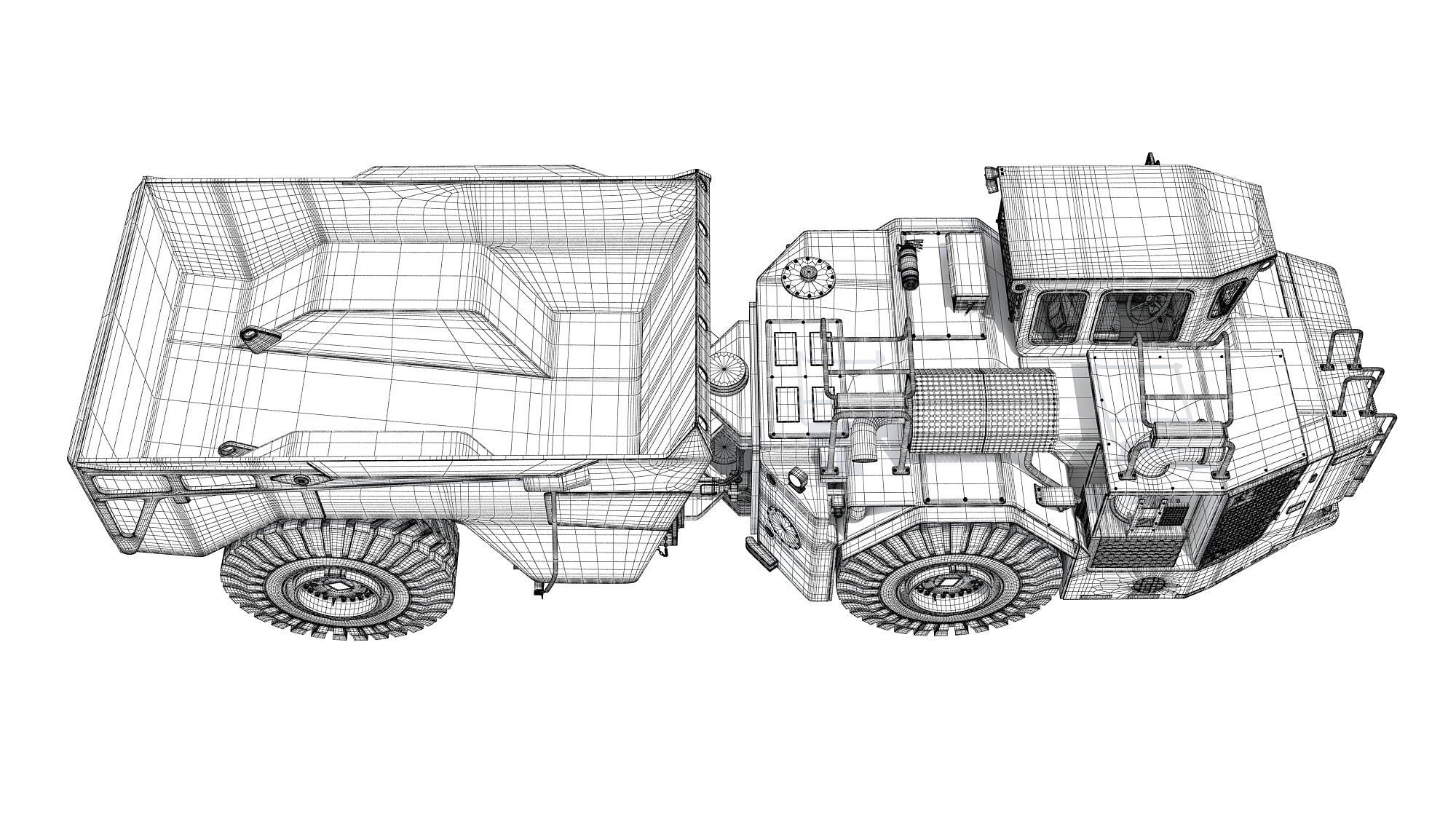 Articulated Underground Mining Truck Haul Vehicle