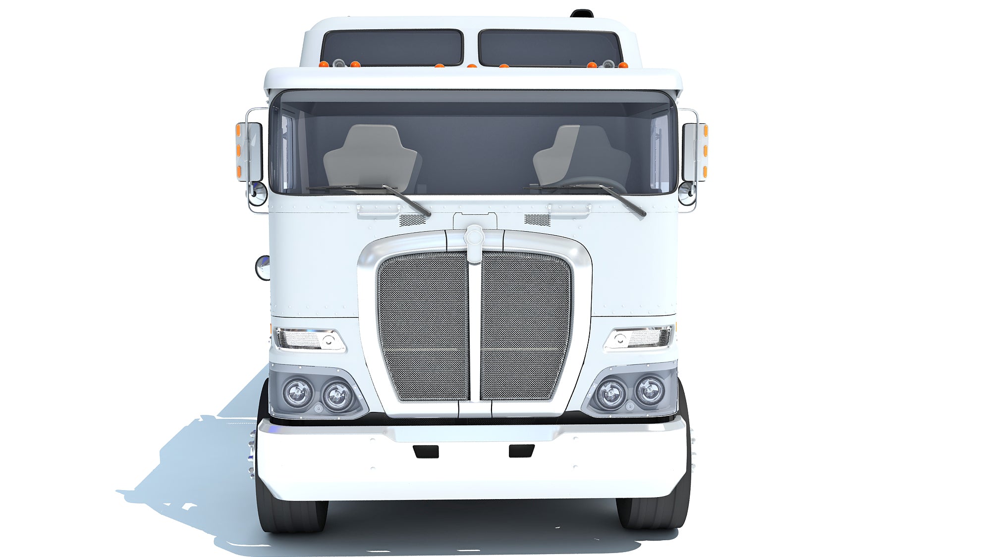 Truck with Platform Trailer