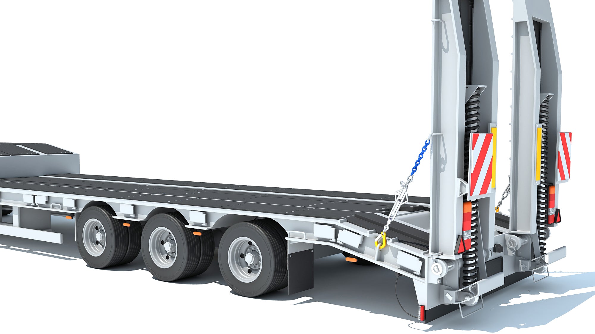 Truck with Platform Trailer