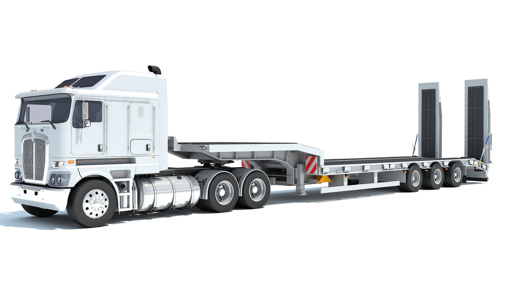 Truck with Platform Trailer