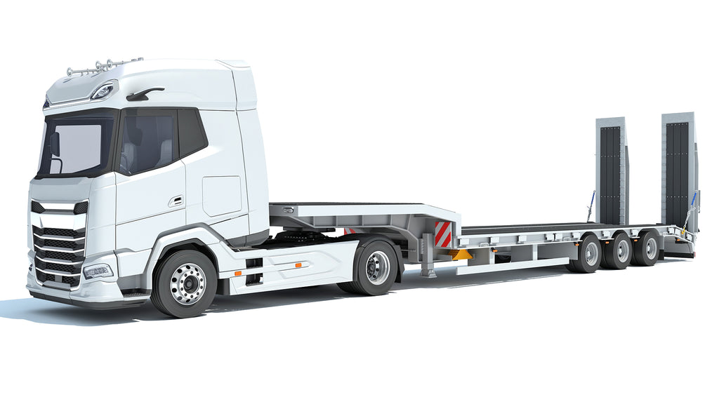 DAF Truck with Platform Trailer