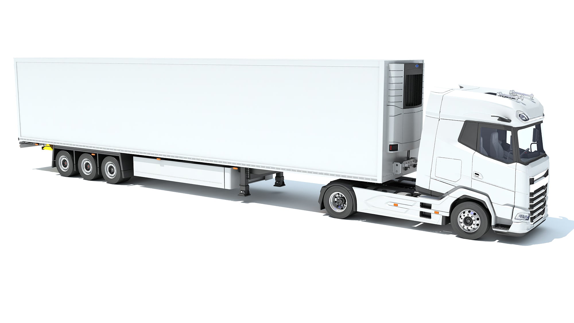 Truck with Reefer Refrigerator Trailer