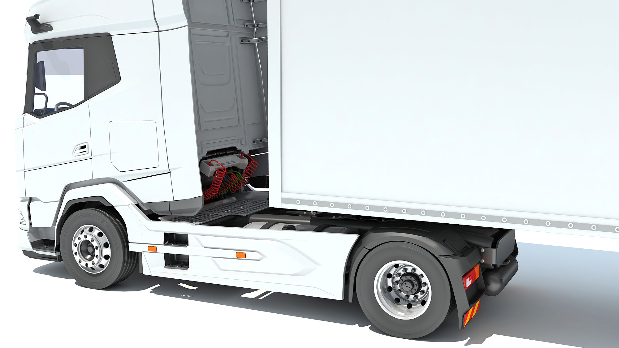 Truck with Reefer Refrigerator Trailer