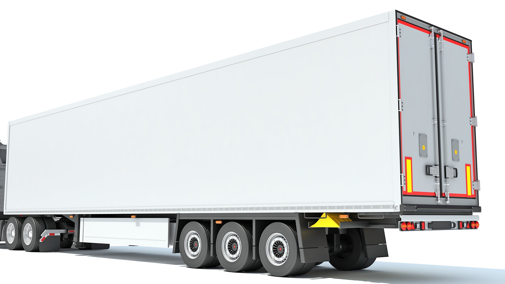 Semi Truck with Refrigerator Trailer