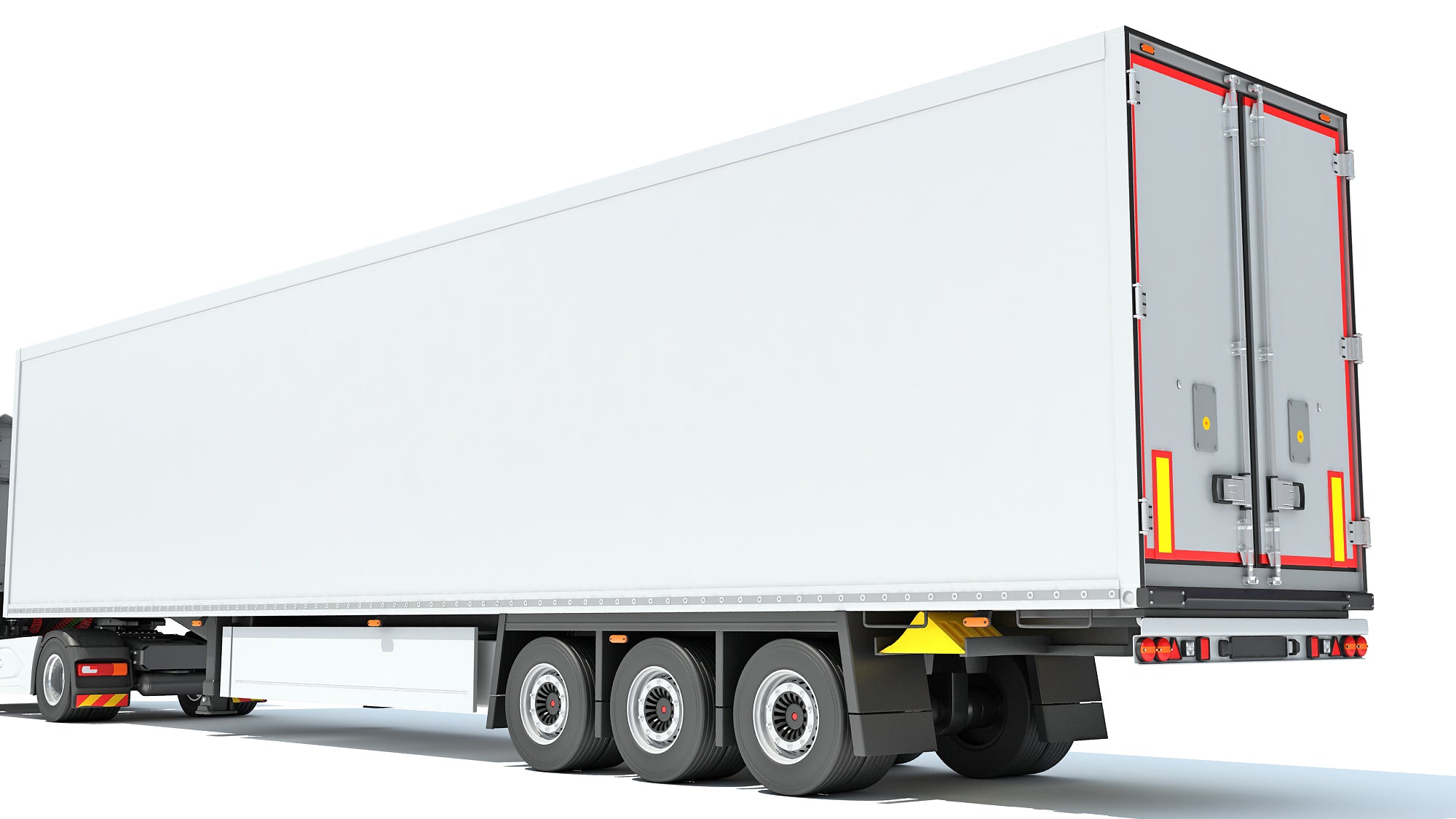 Truck with Reefer Refrigerator Trailer