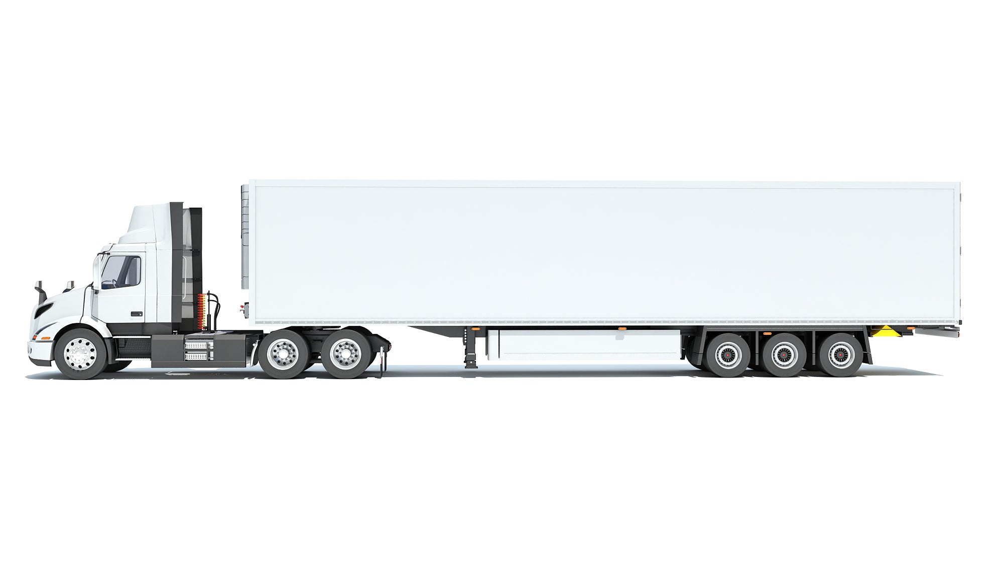 Semi Truck with Refrigerator Trailer