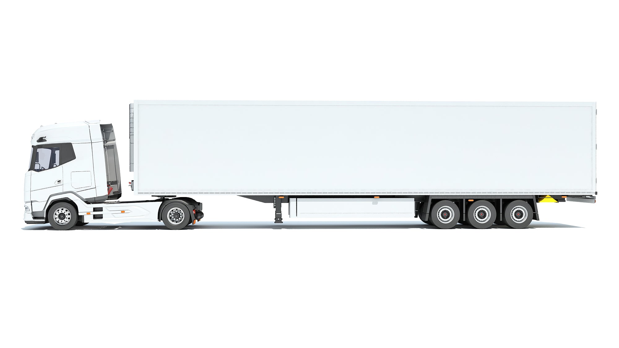 Truck with Reefer Refrigerator Trailer