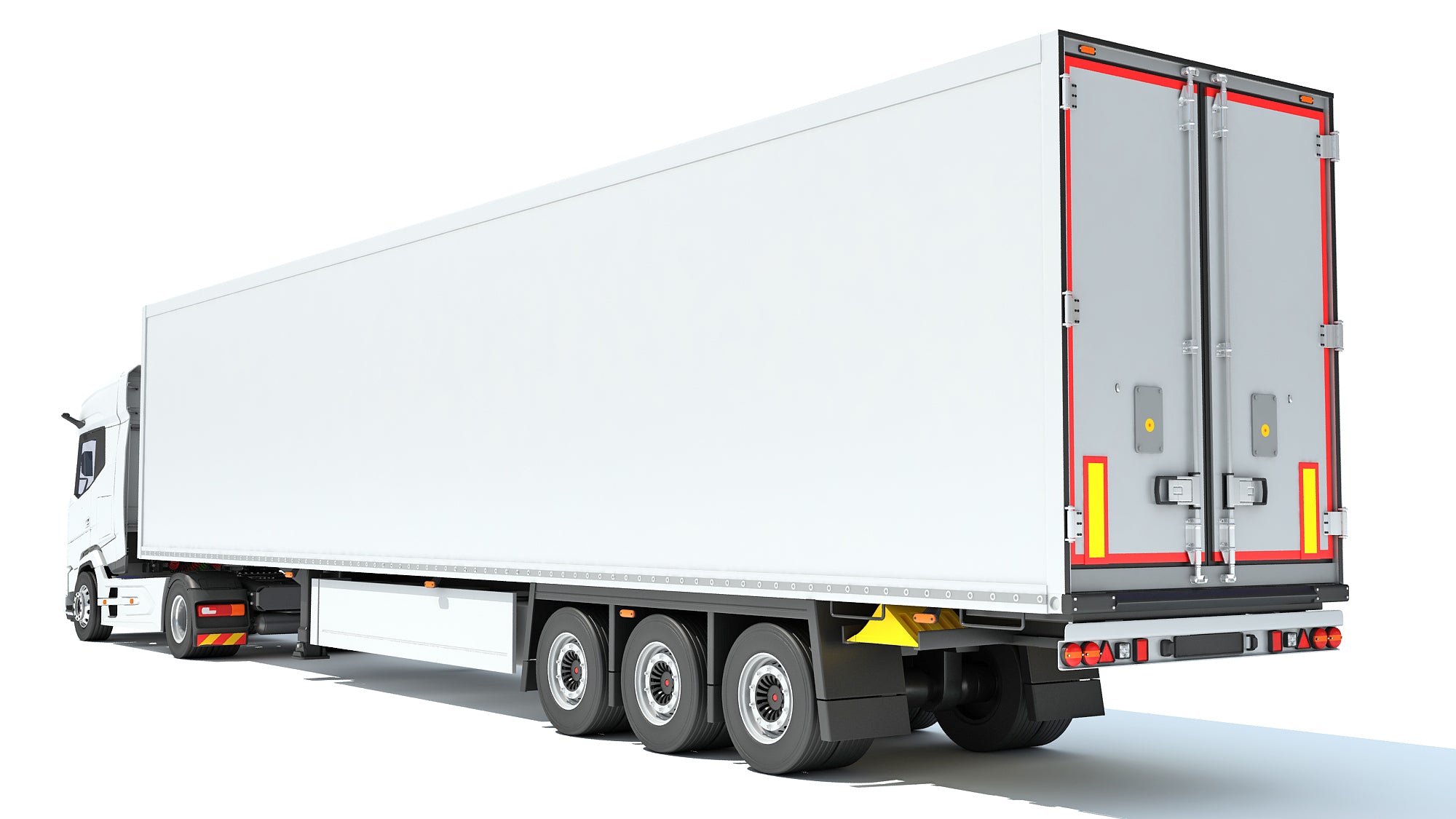 Truck with Reefer Refrigerator Trailer