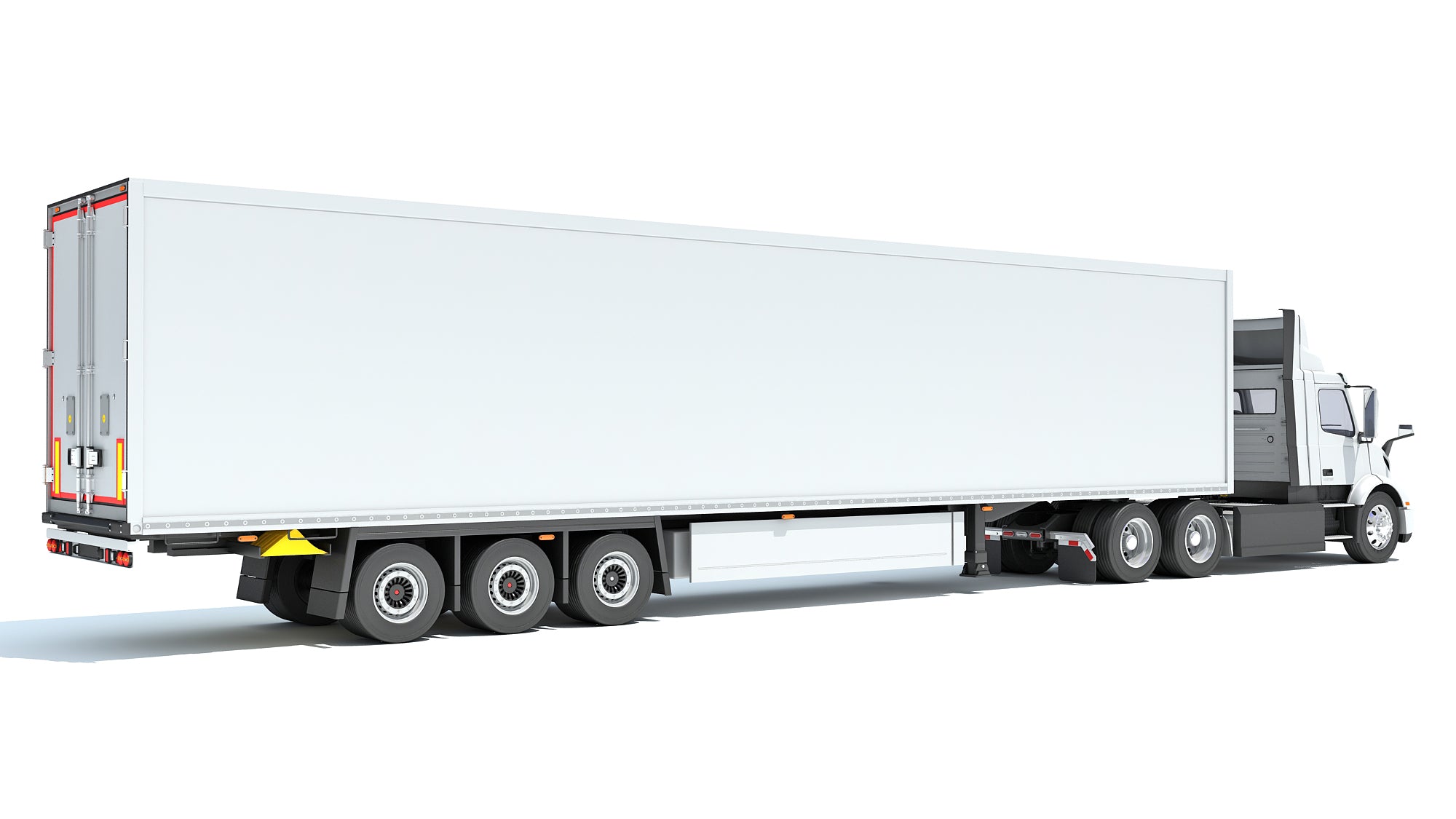 Semi Truck with Refrigerator Trailer