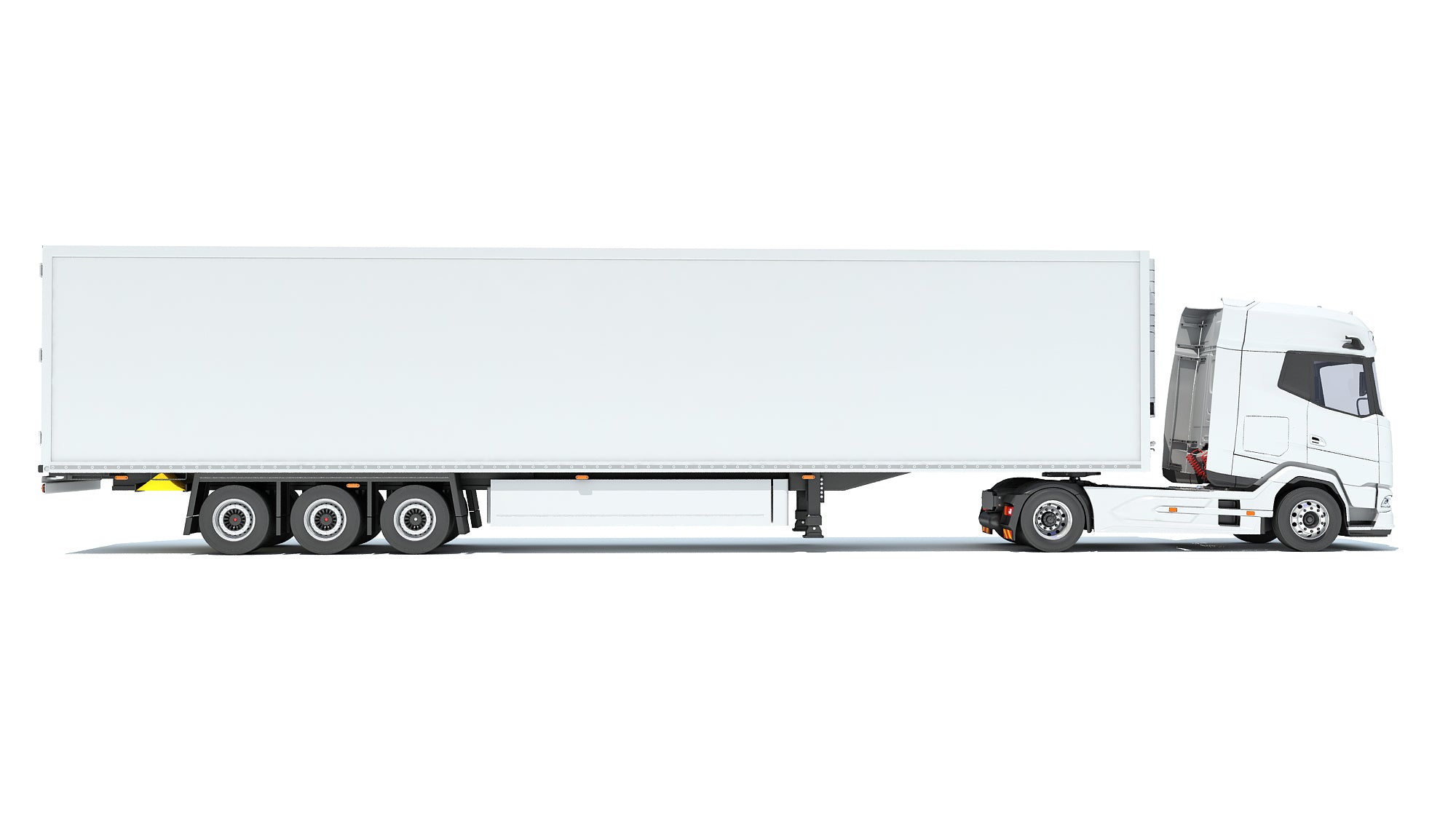 Truck with Reefer Refrigerator Trailer