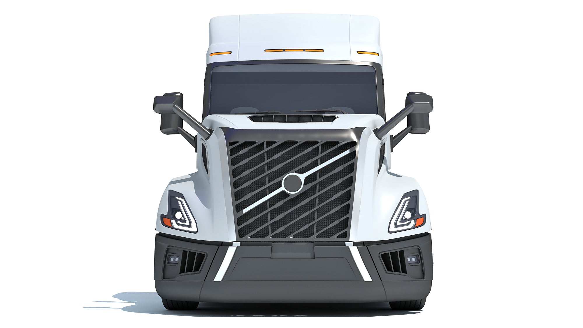 3D Car Transporter Semi Truck Model