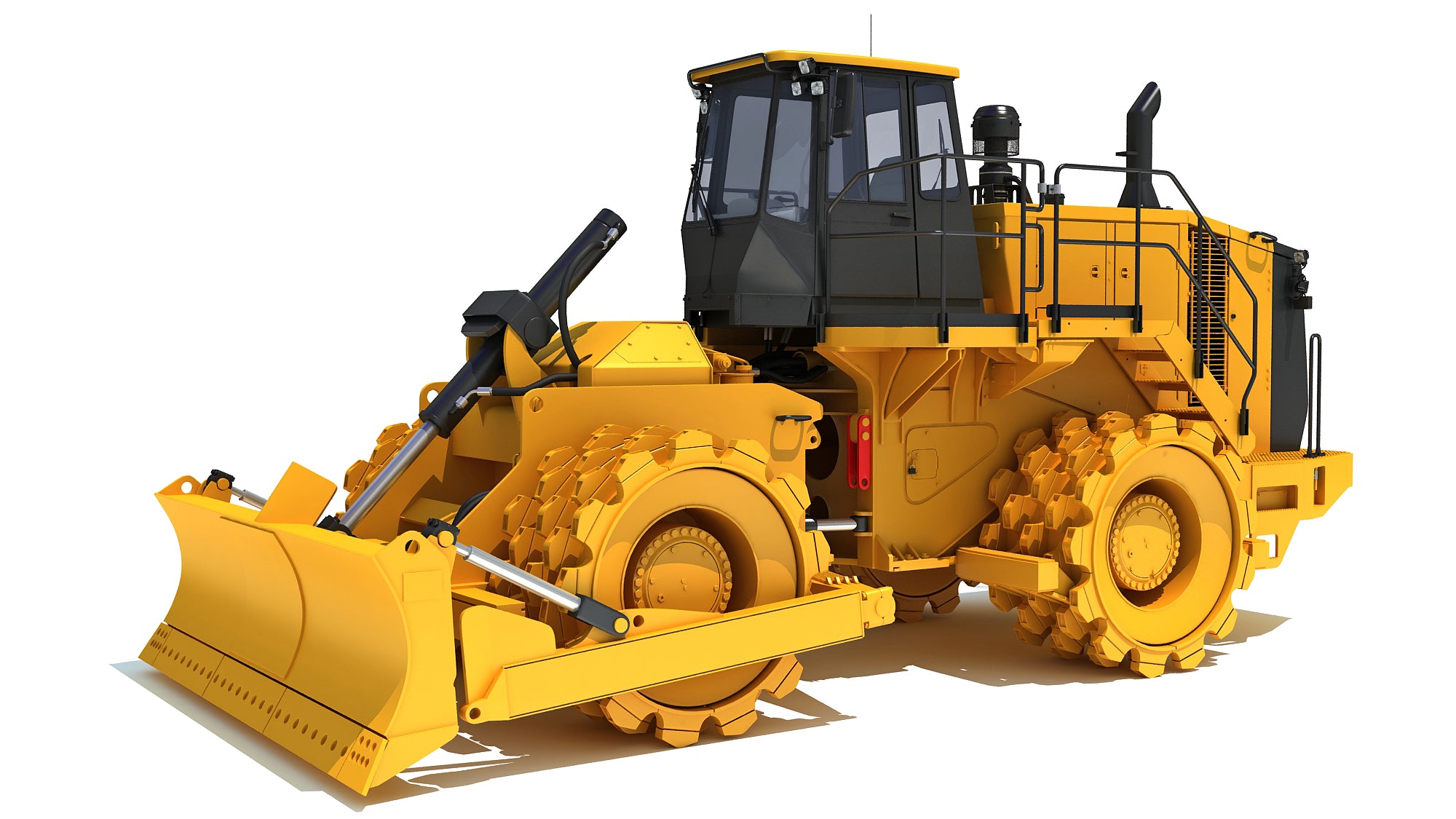 CAT Soil Compactor 3D Model