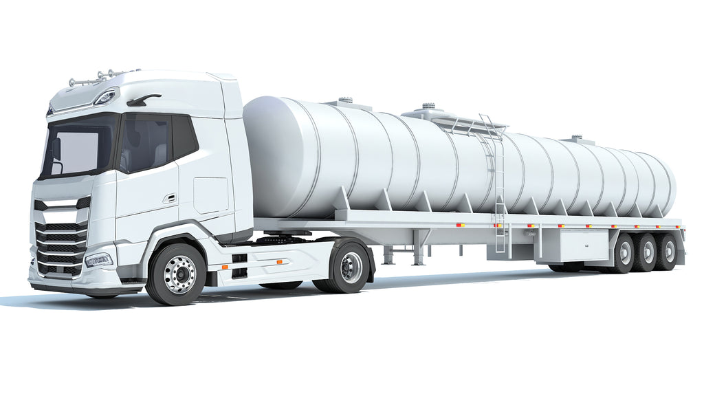 Truck with Tank Semitrailer