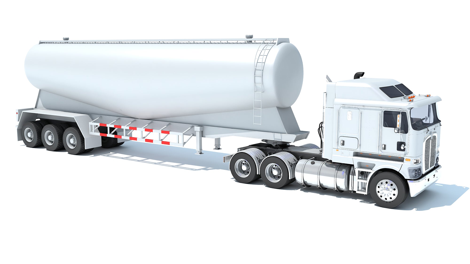 Truck with Tank Trailer
