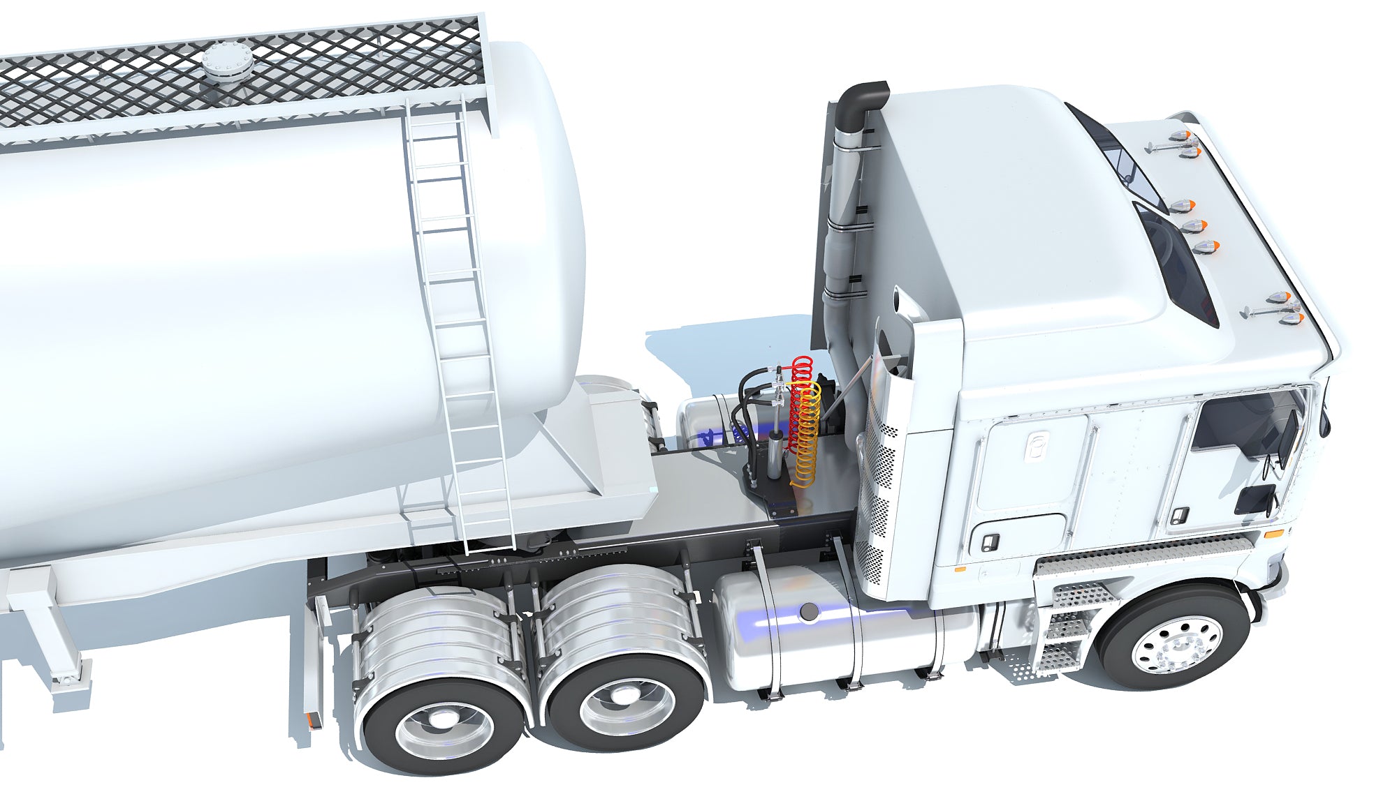 Truck with Tank Trailer