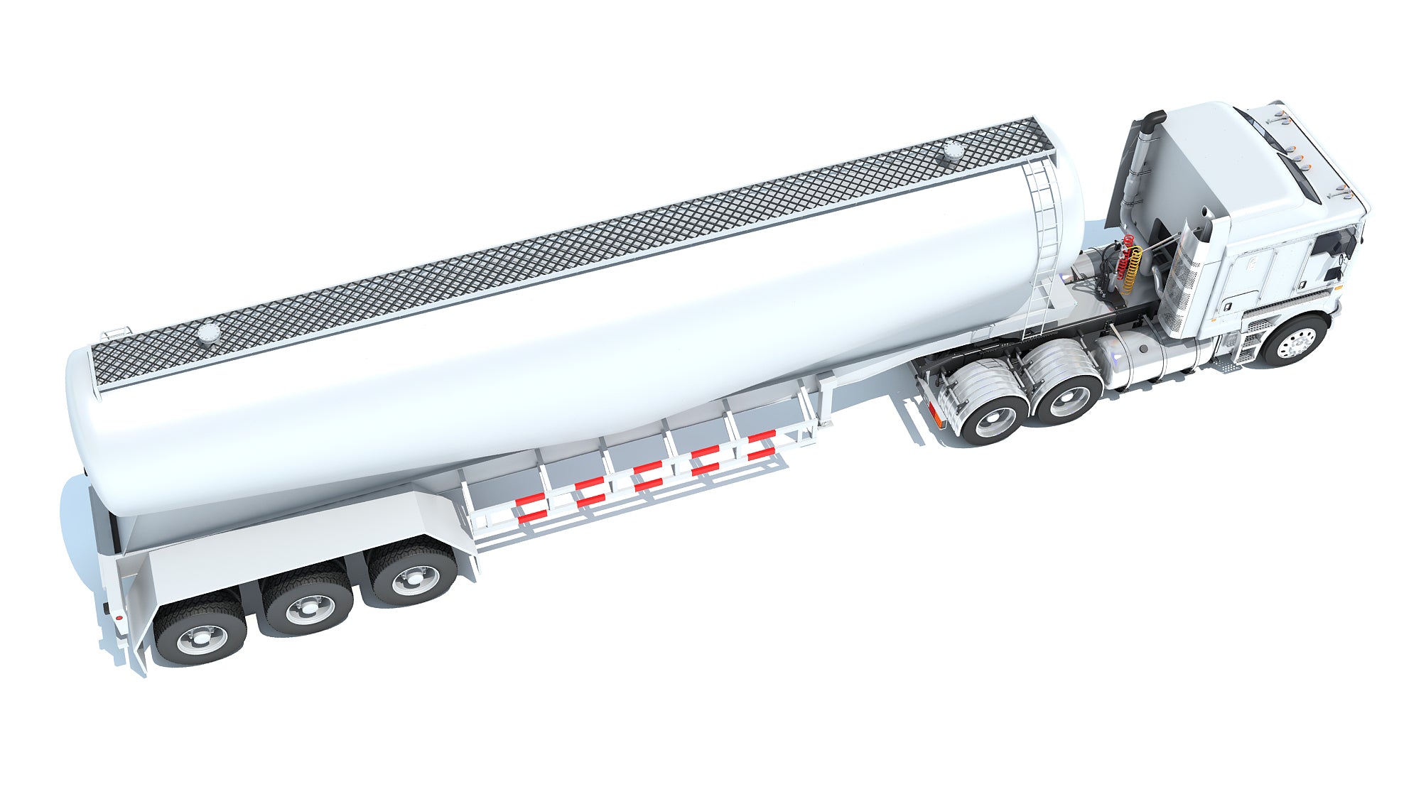 Truck with Tank Trailer