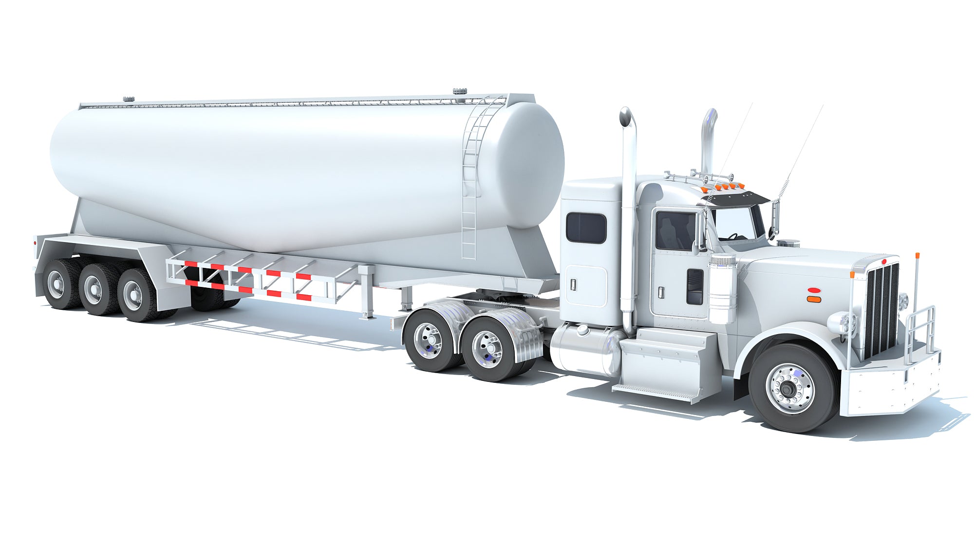 Semi Truck with Tank Trailer