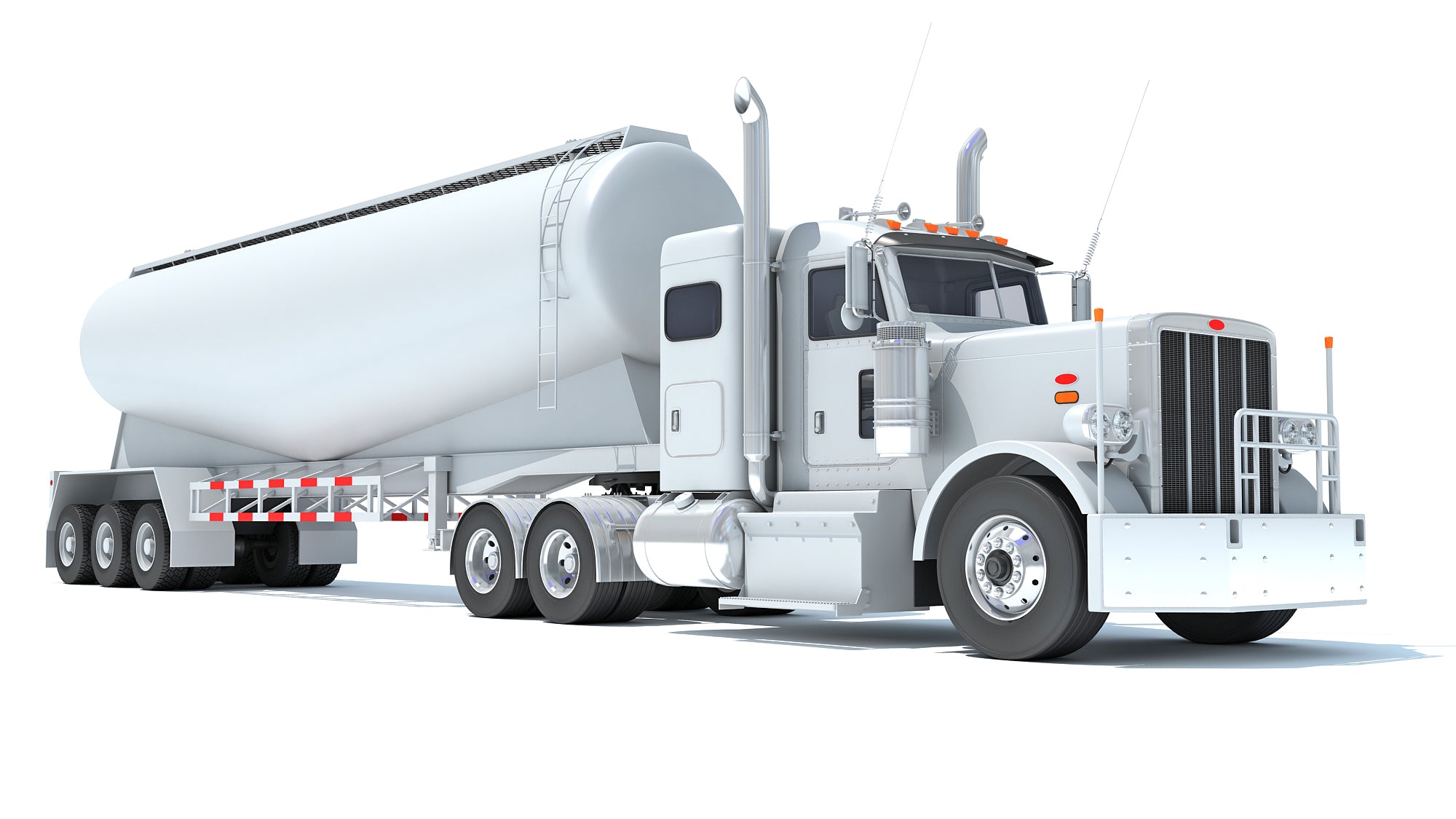 Semi Truck with Tank Trailer