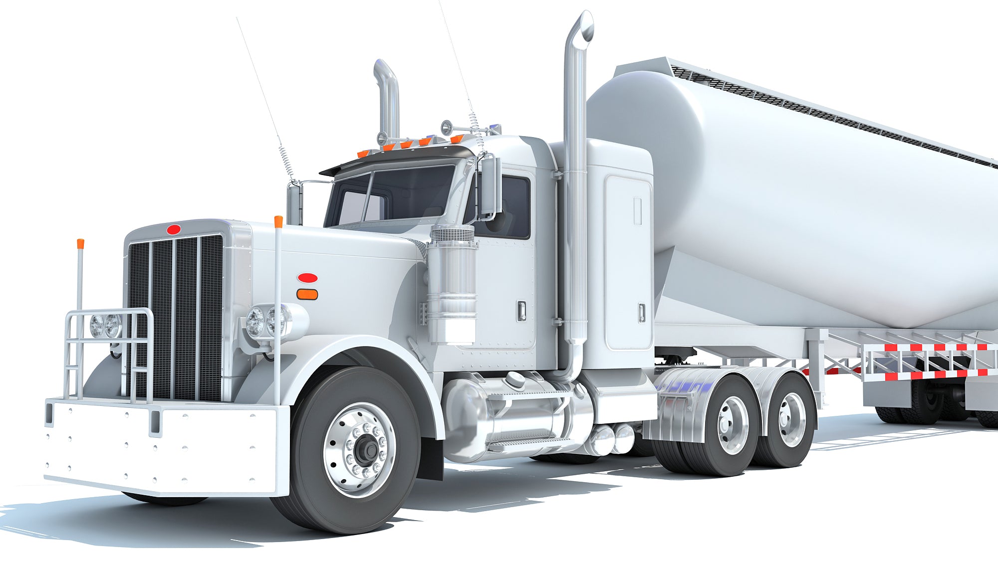 Semi Truck with Tank Trailer