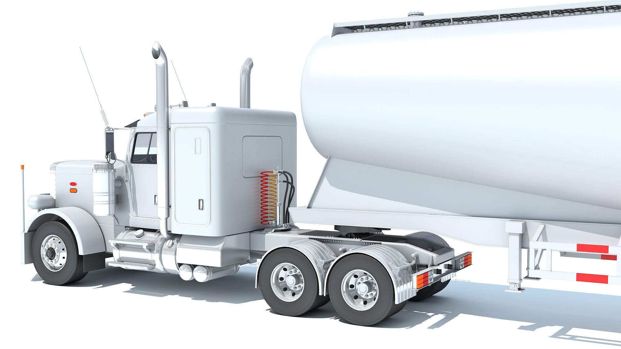Semi Truck with Tank Trailer