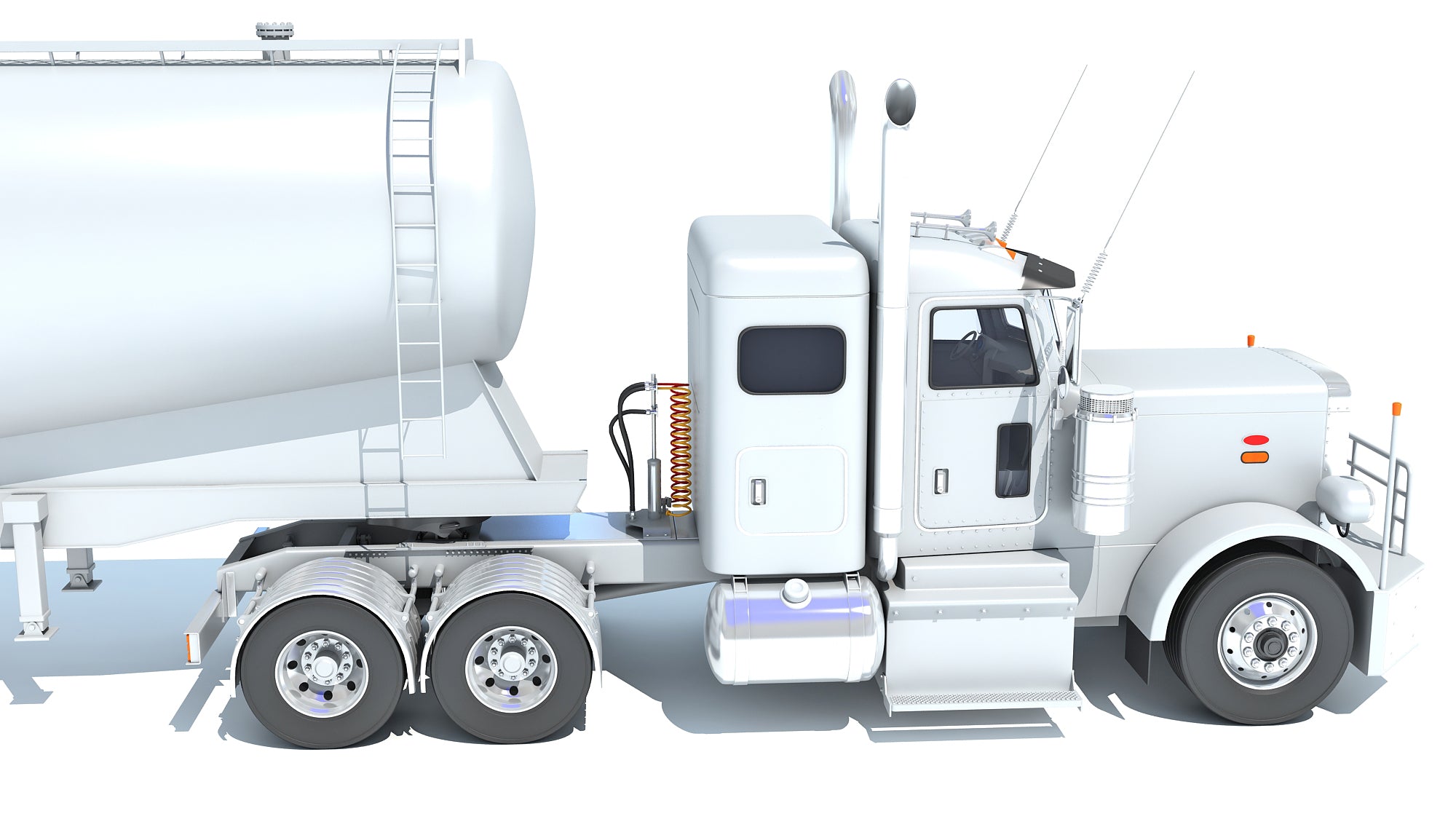 Semi Truck with Tank Trailer