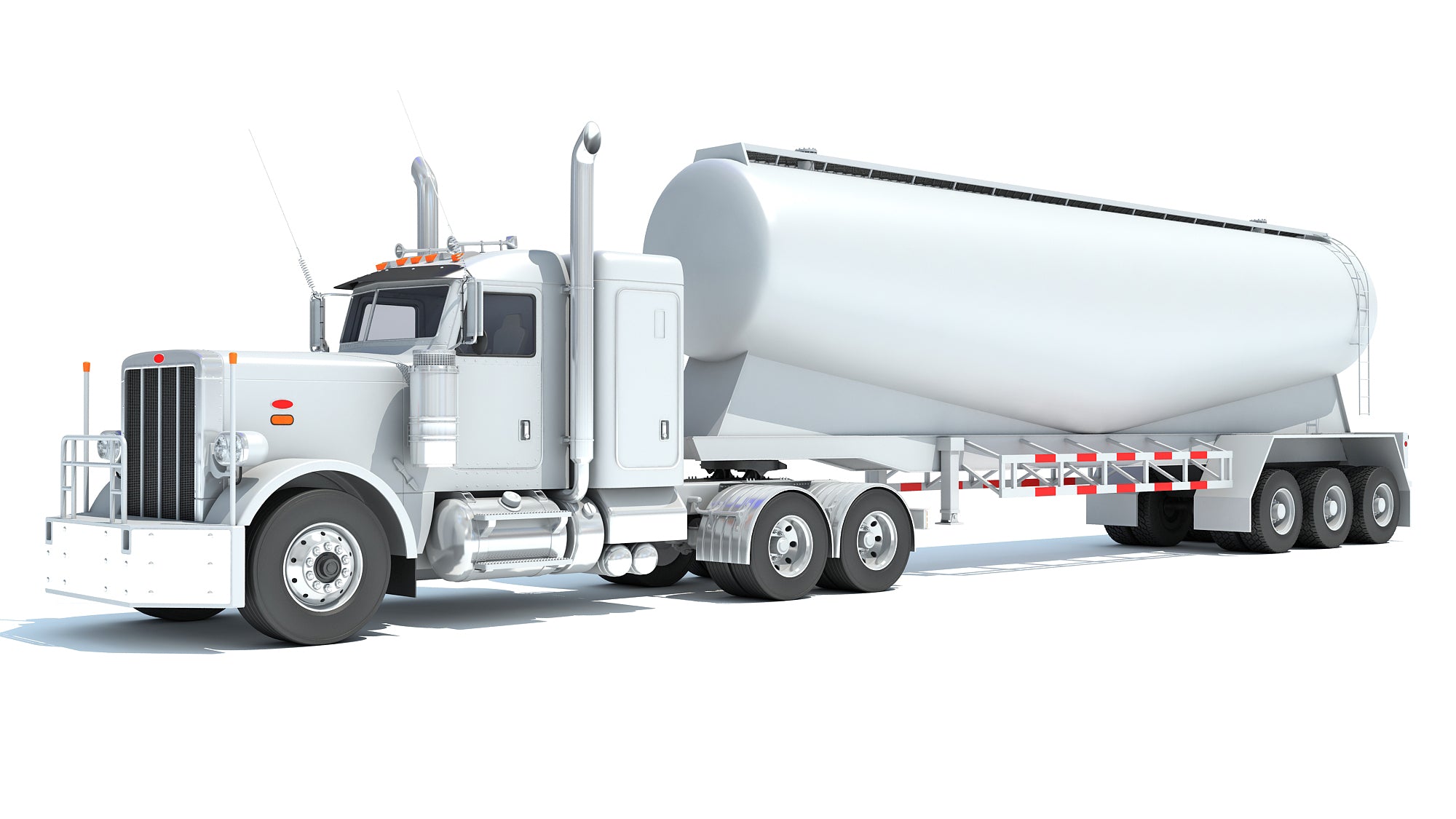 Semi Truck with Tank Trailer