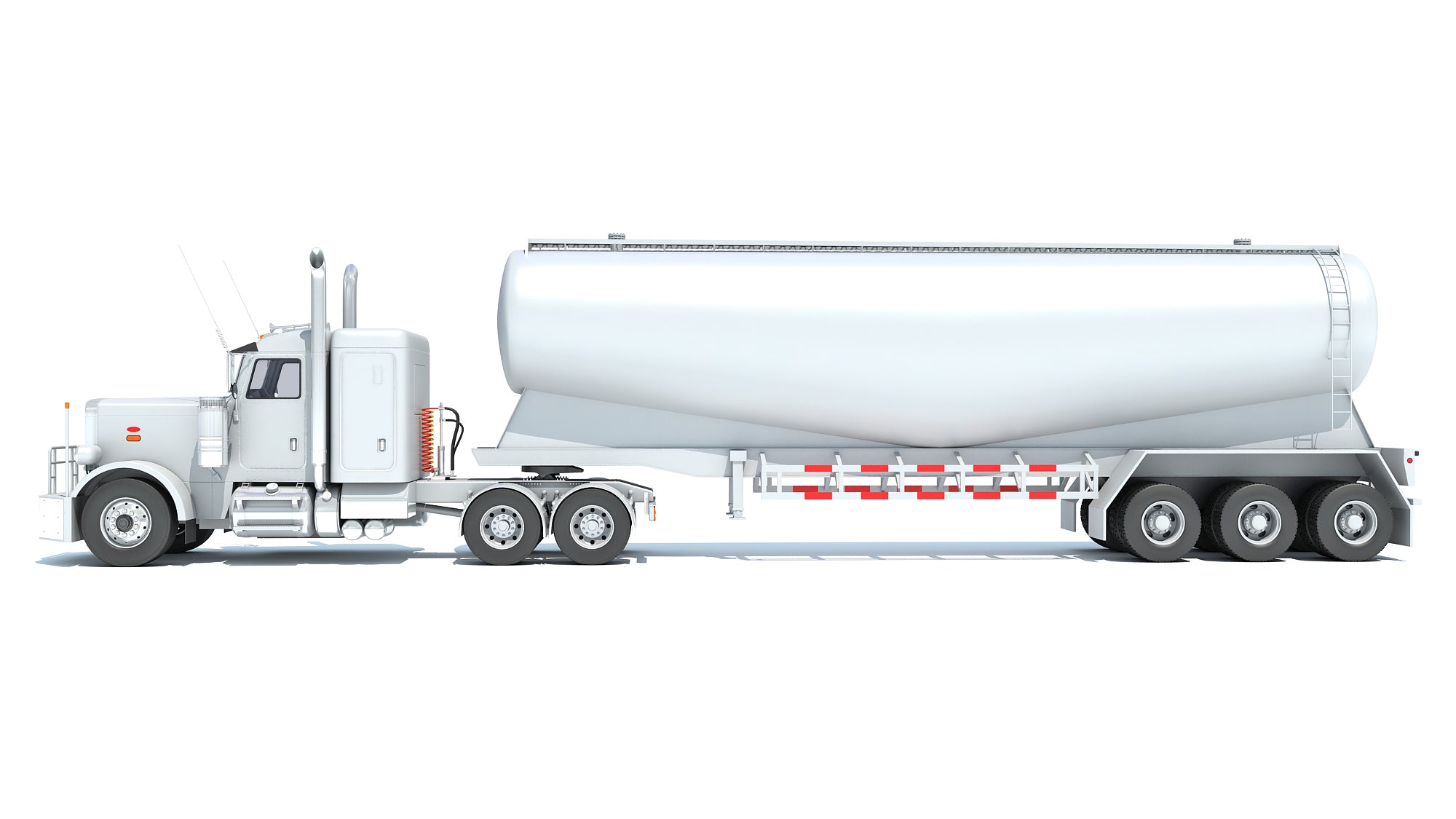 Semi Truck with Tank Trailer