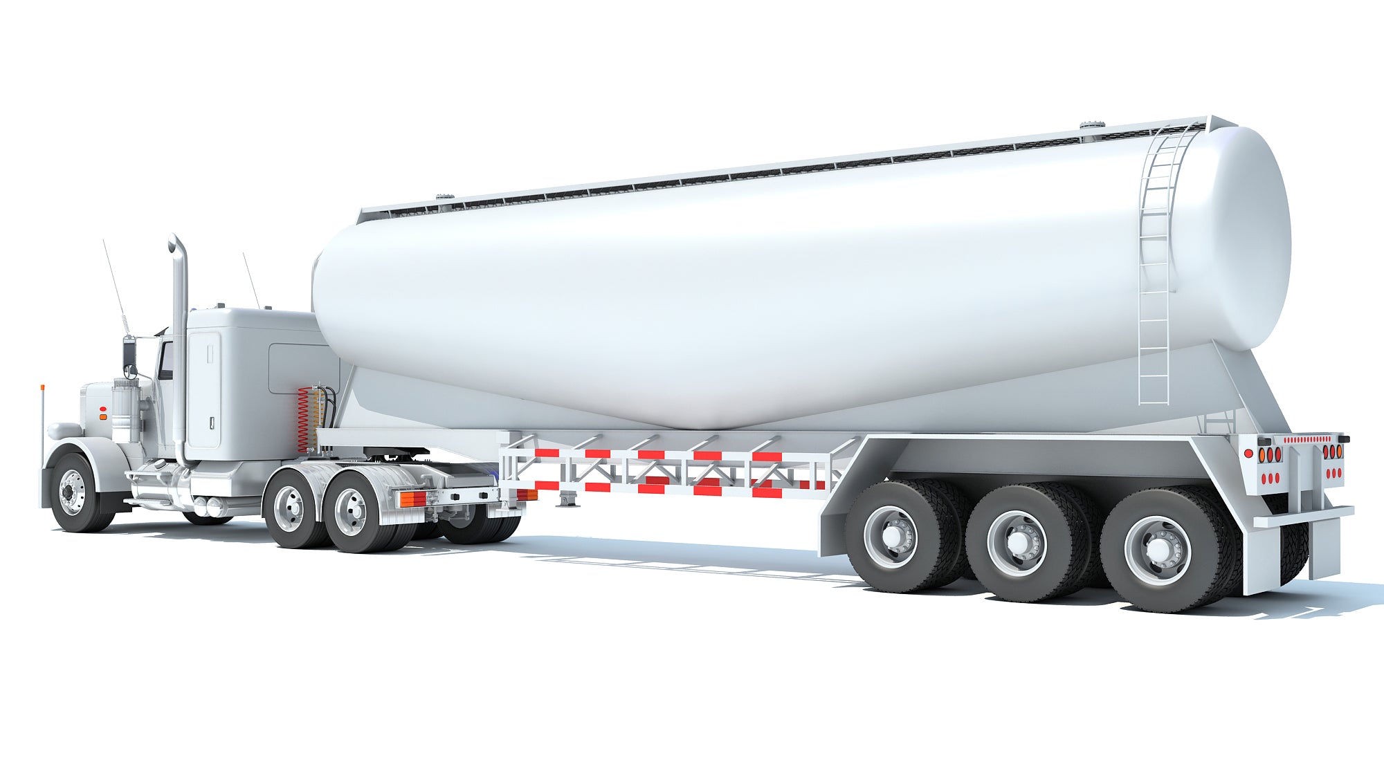 Semi Truck with Tank Trailer