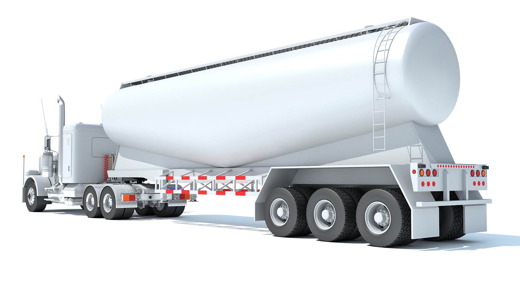 Semi Truck with Tank Trailer