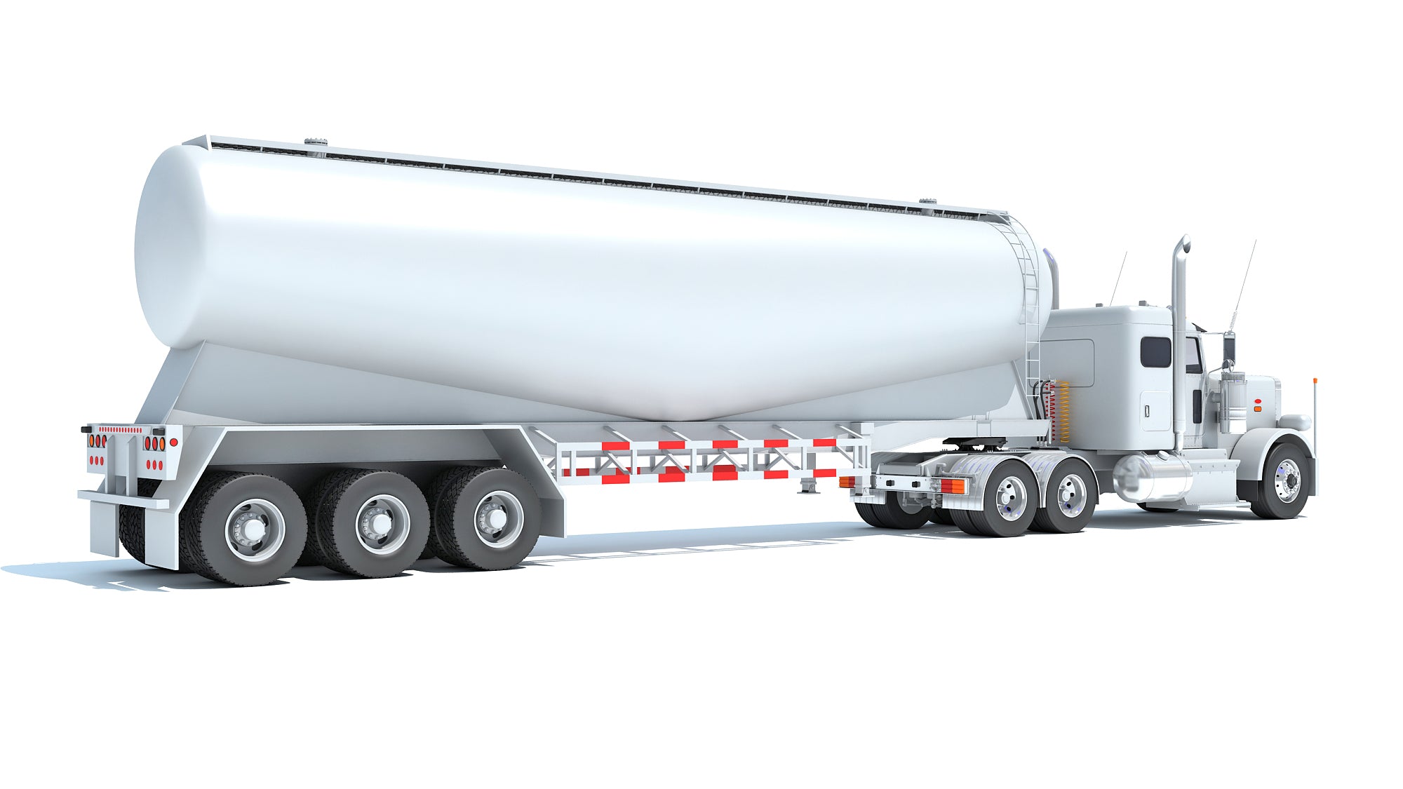 Semi Truck with Tank Trailer