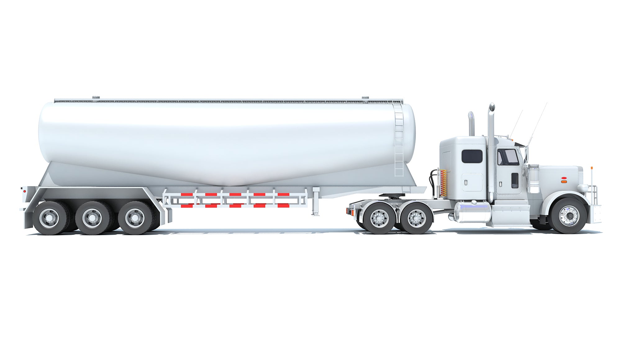 Semi Truck with Tank Trailer