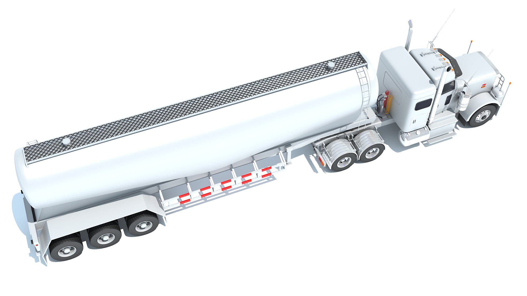 Semi Truck with Tank Trailer